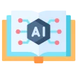 AI in Education and E-Learning Service Icon