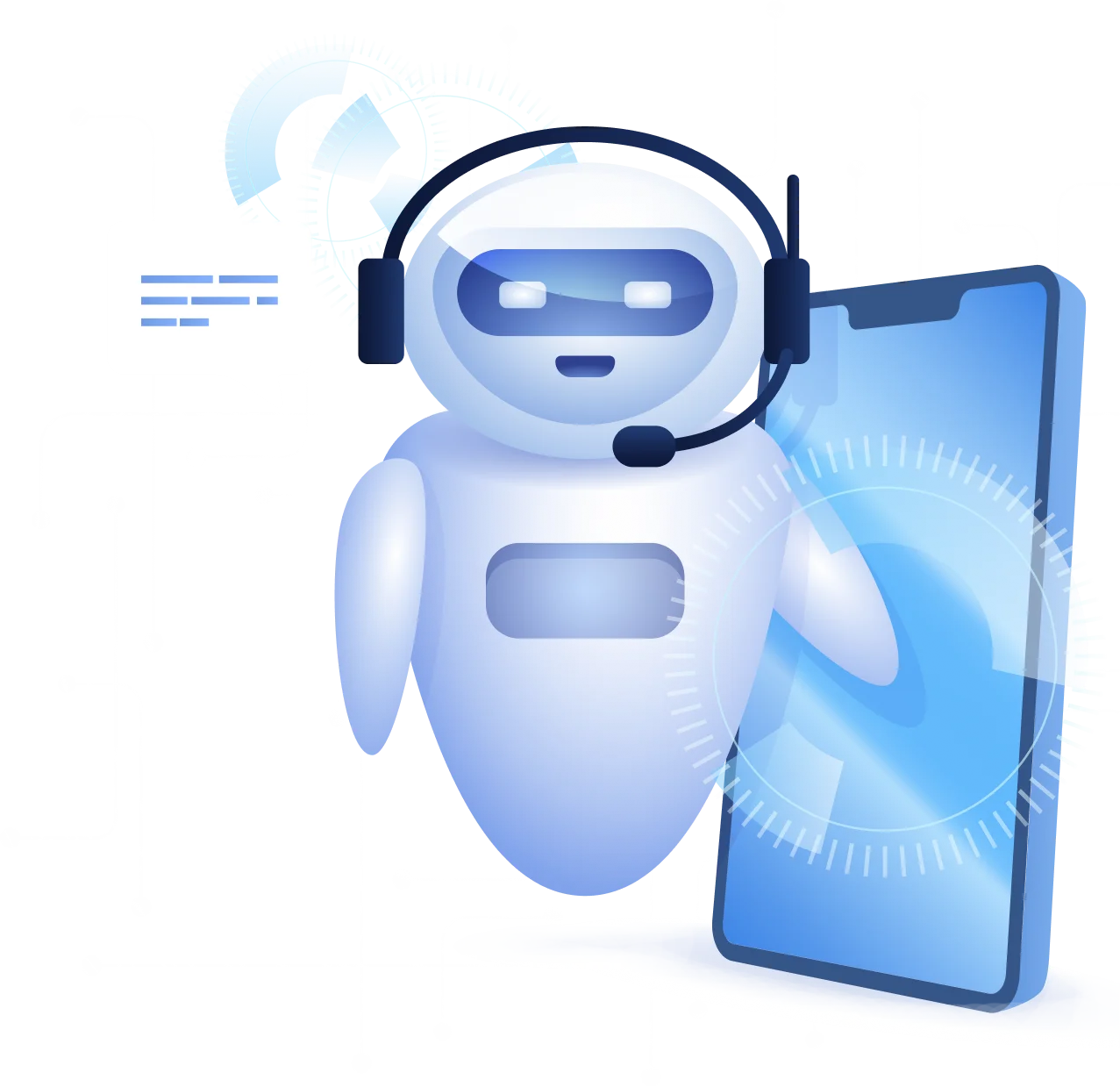 3D Technology Robot Illustration